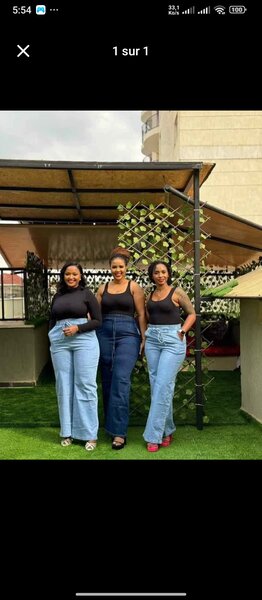 Pantalons en denim pour femmes