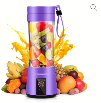 Portable Fruit Juicer Rechargeable Blender 380ml Ice Smoothie Marker.