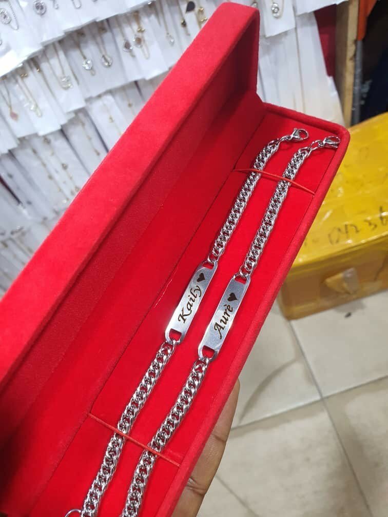 Bracelet personnalisé en acier inoxydable