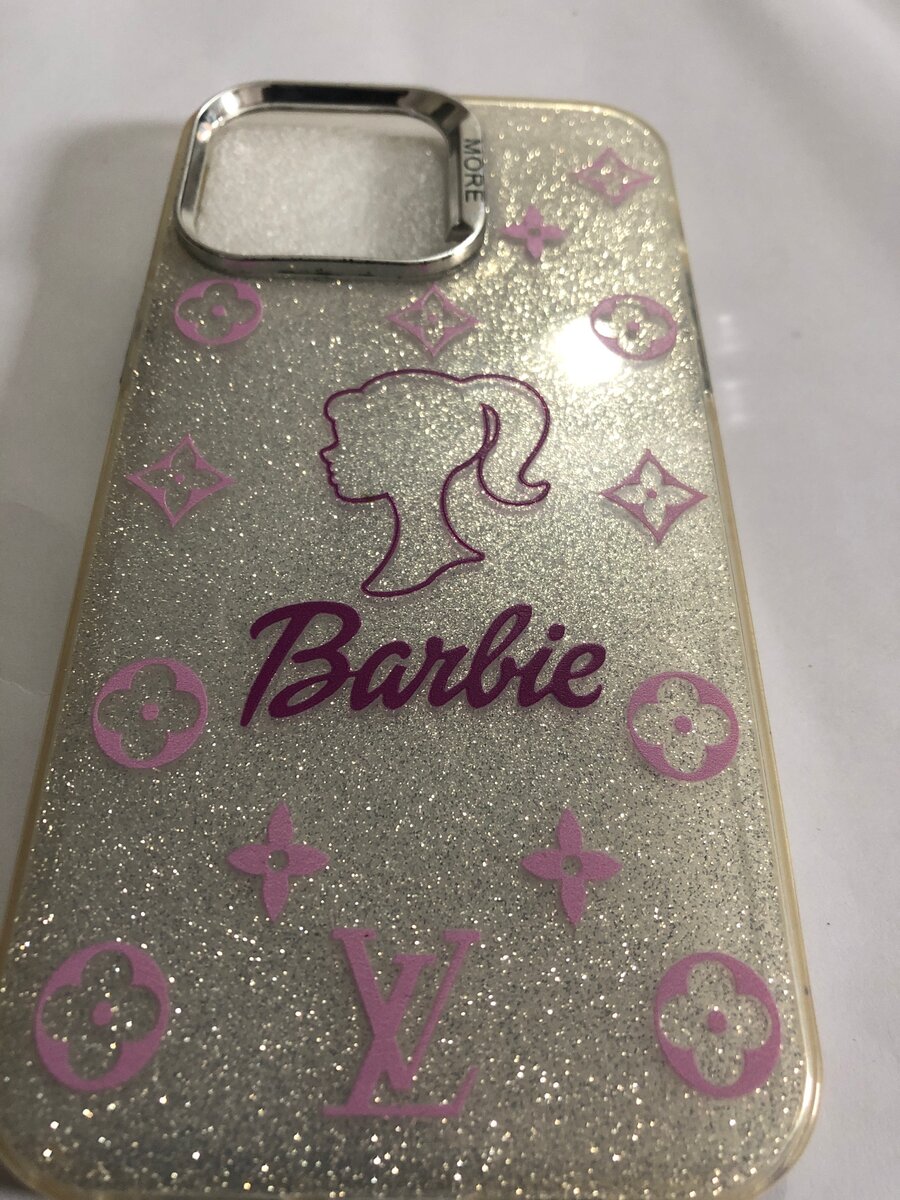 Coque iPhone Barbie Pailletée