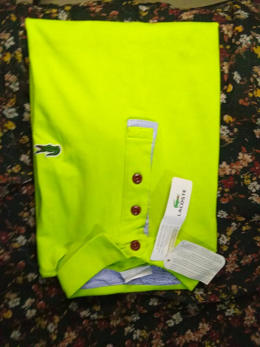 Polo Lacoste 100% Coton Vert