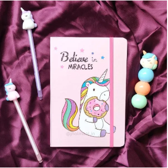 Unicorn Stationery Dairy For Girls, Cute Unicorn Note Book Dairy For Girls, Unicorn Diary Best Gift For Birthday Girl, Fancy Stationery For Kids Premium Quality