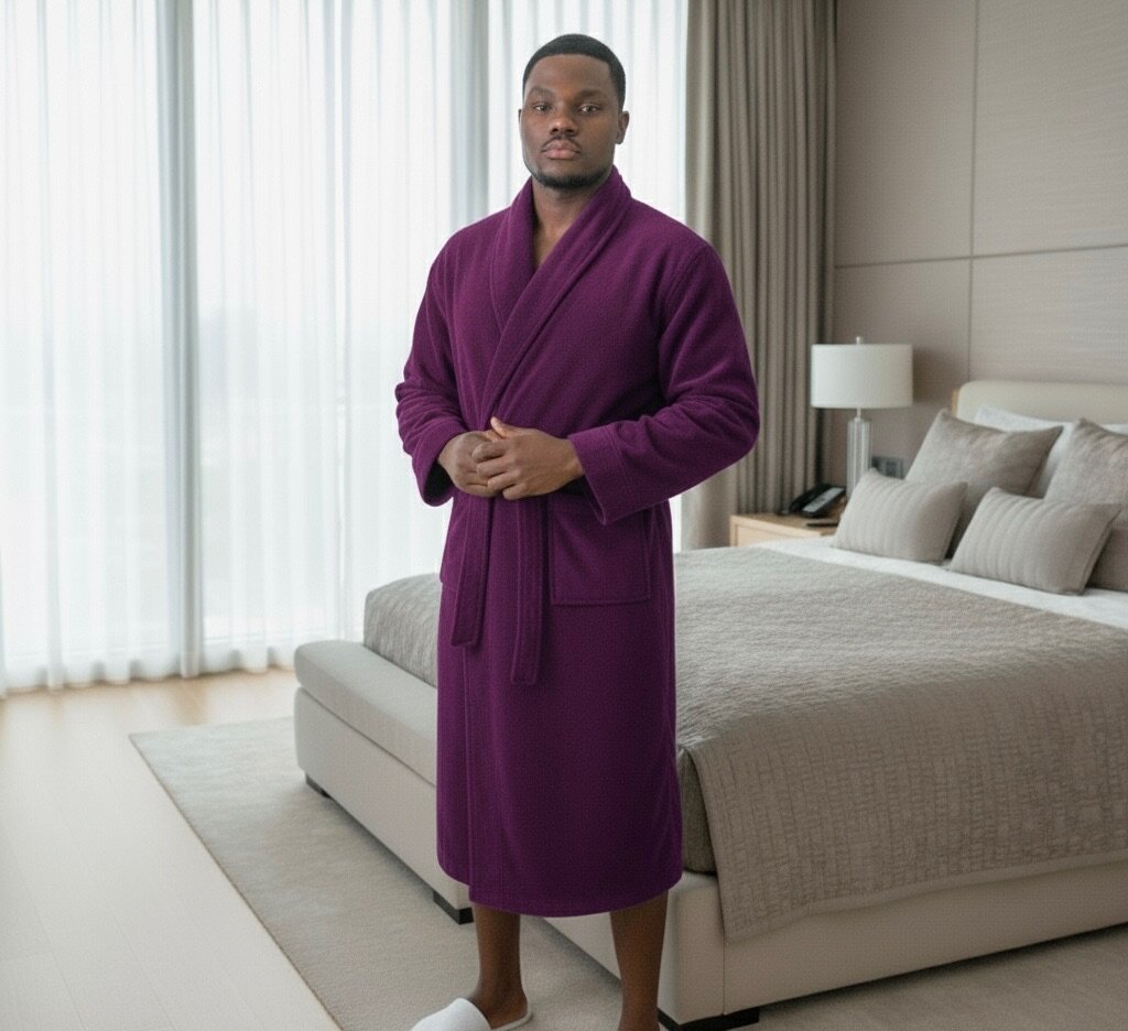 Peignoir doux pour hommes