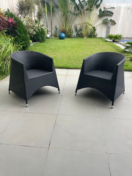 Chaises de jardin en rotin élégantes