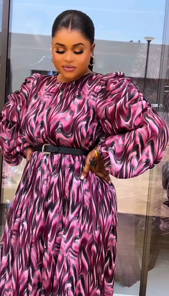 Women's long dress with print