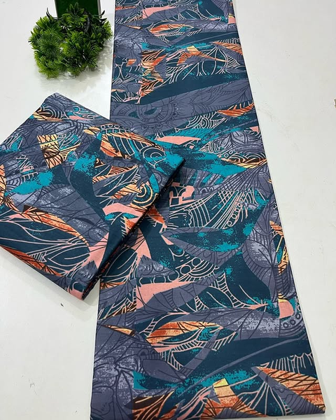 Tissu bleu