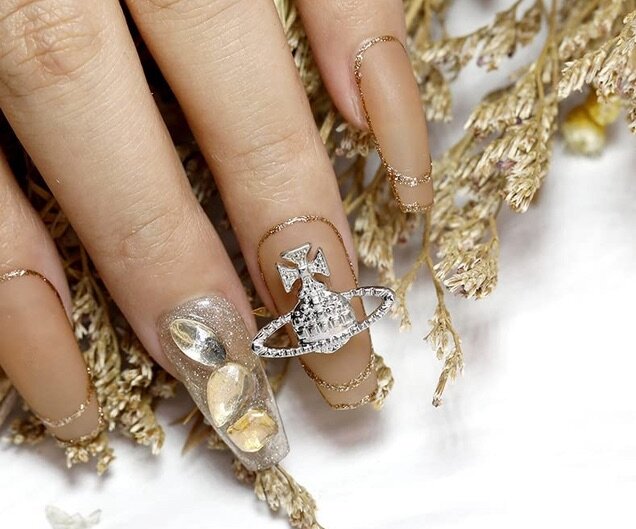 Décorations ongles planète