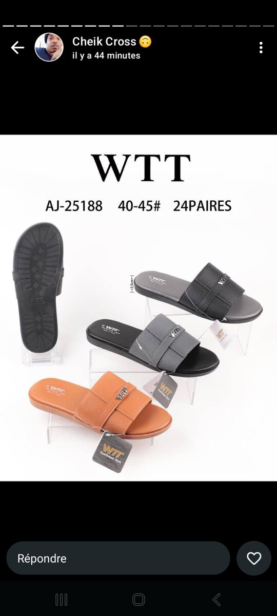 Sandales Homme WTT Confort