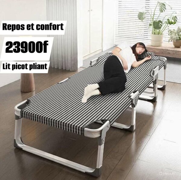 Lit de camping pliant confortable