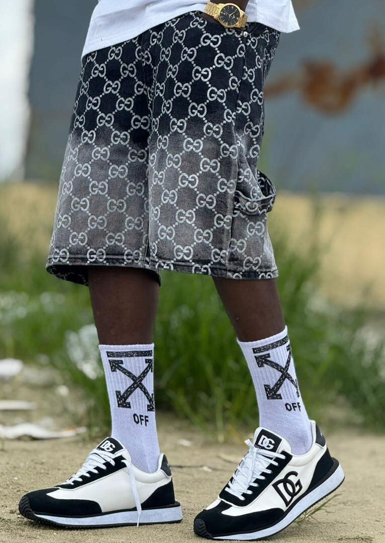 Shorts en jean dégradé tendance