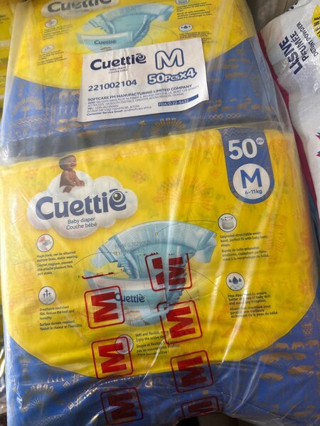 Couches bébé Cuettie M 50 pièces