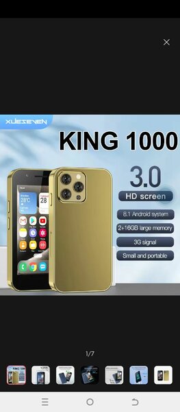 Téléphone Android iPhone 15 mini 16giga