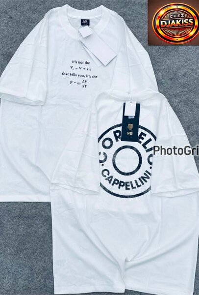 T-shirt unisexe en coton imprimé