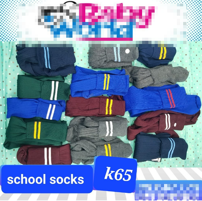 school uniform socks with stripes