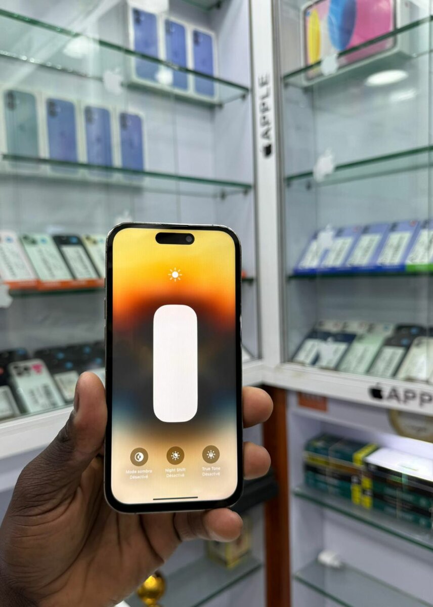 14 pro 256 Go  message écran