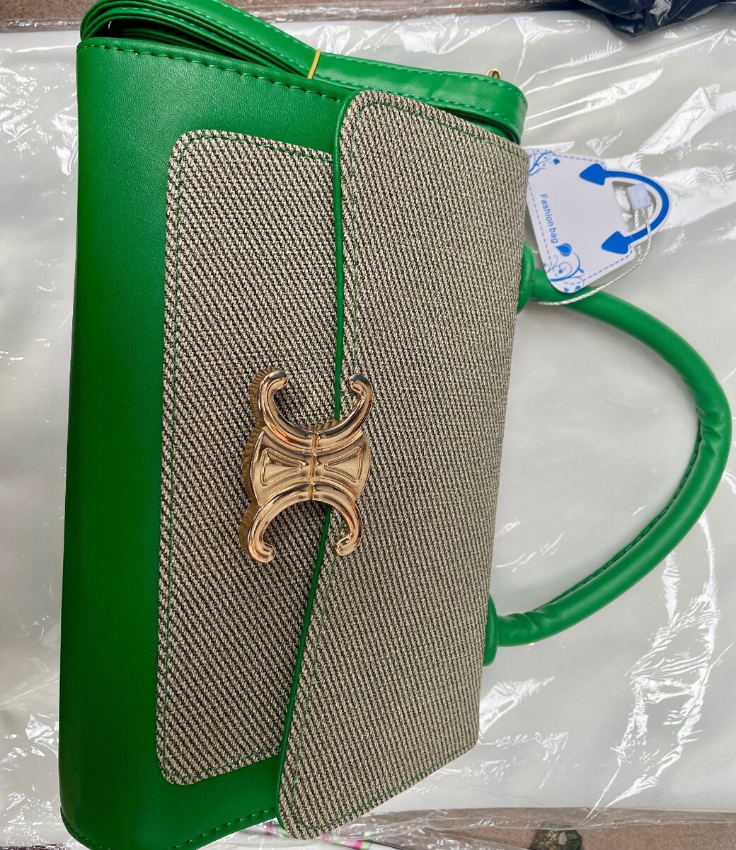 Sac à main élégant vert