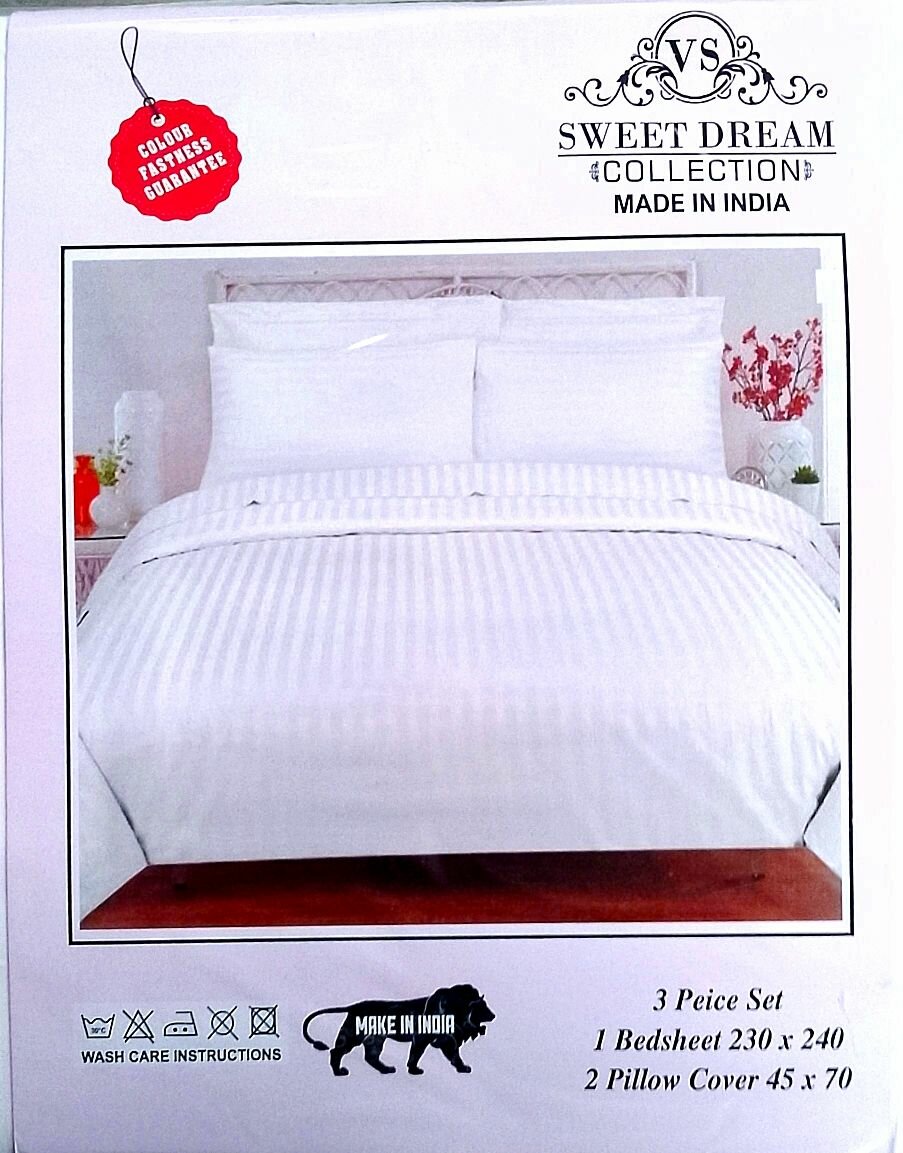 White Hotel Bedsheet Queen