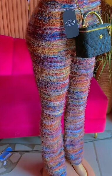 Pantalons en tricot colorés