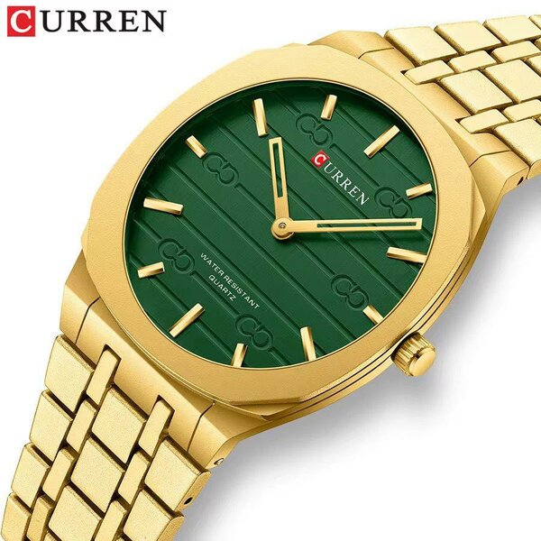 Montre dorée homme élégante