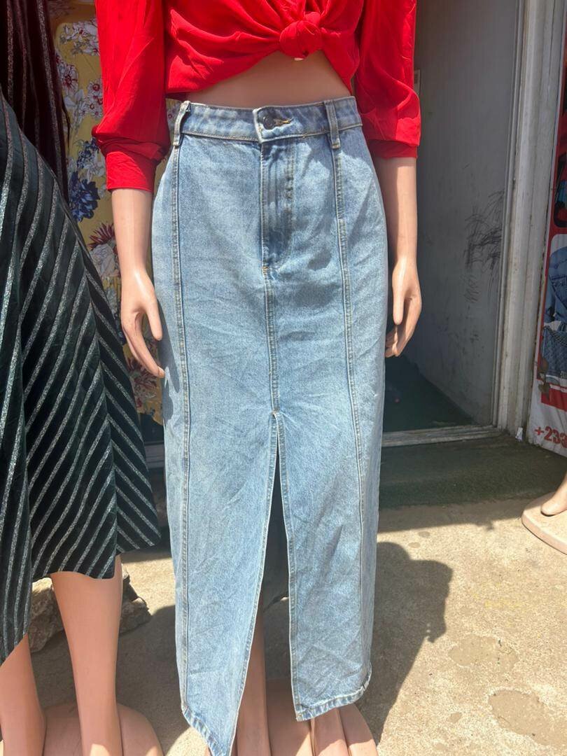 Jeans long skirt