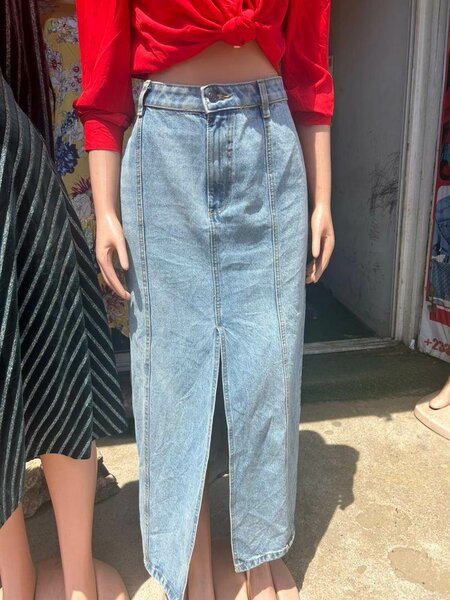 Jeans long skirt