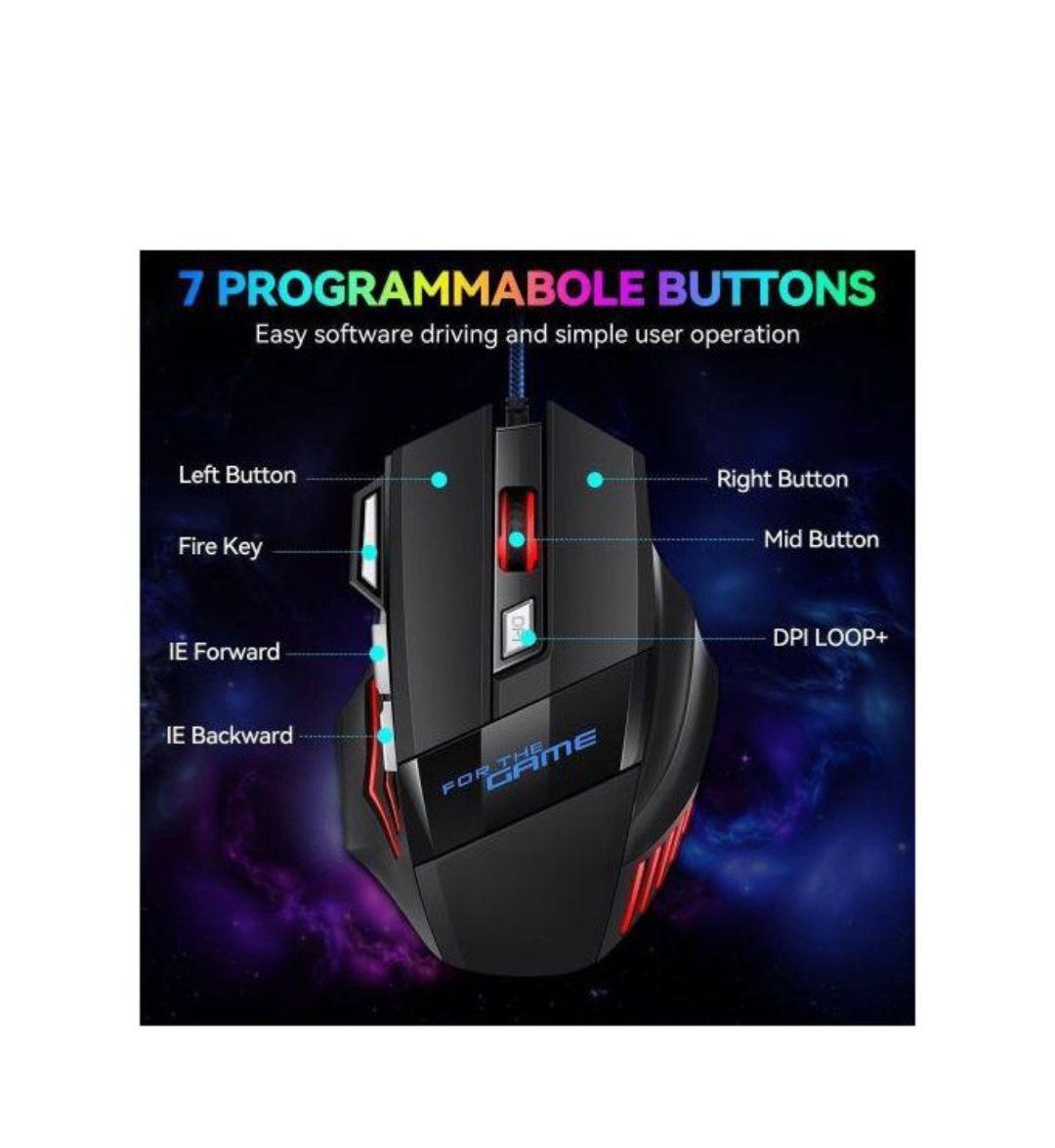 Souris filaire rgb gaming