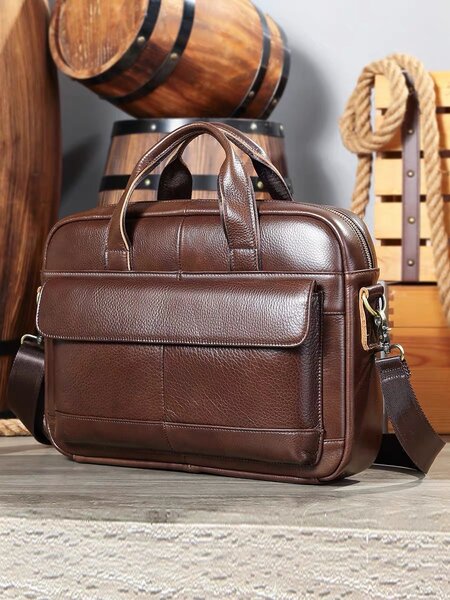Sac affaire en cuir véritable