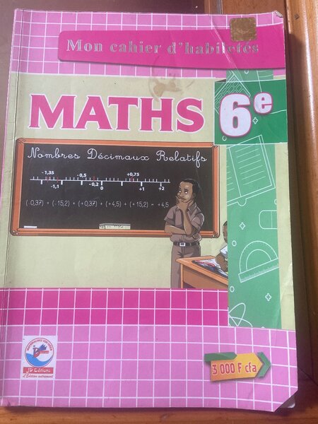 Cahier de Maths 6e Année