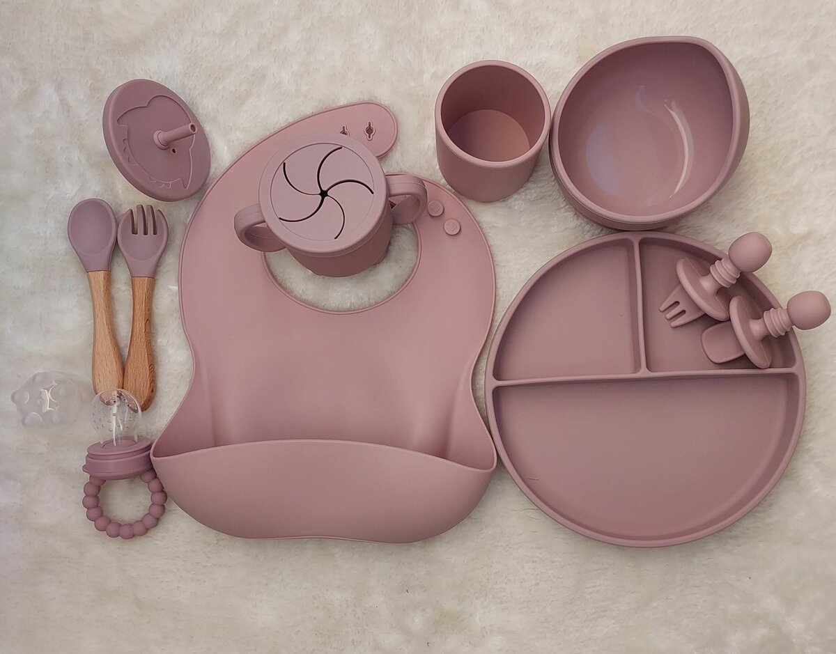 Ensemble d'assiettes alimentaires en silicone