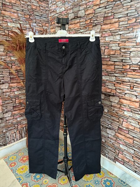 Pantalons cargo noirs
