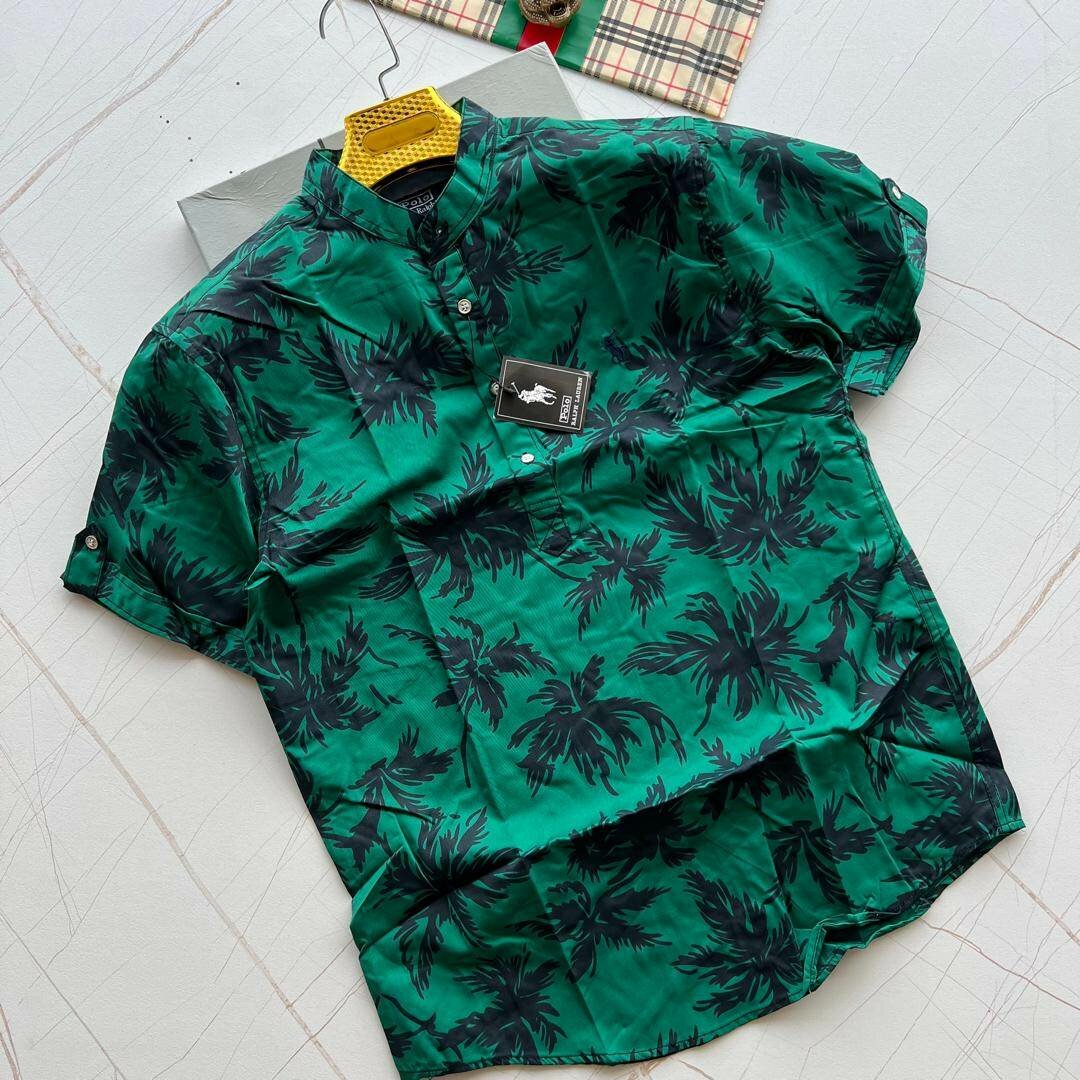 Polo Linen Flower Shirts