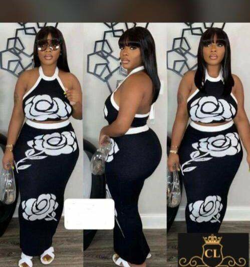 Ensemble Femme Élégant Fleuri