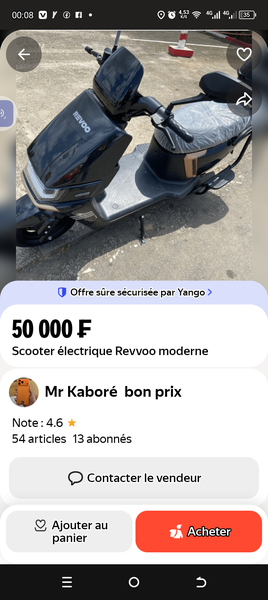 Scooter électrique moderne