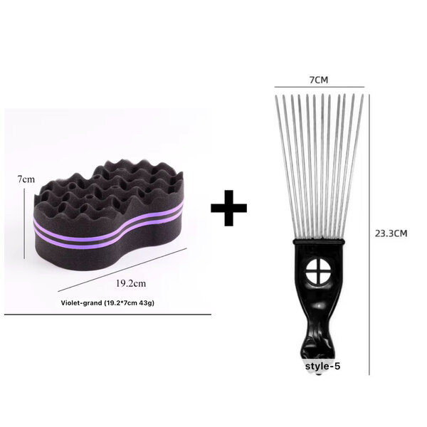 CHIFFON TWIST & PEIGNE AFRO