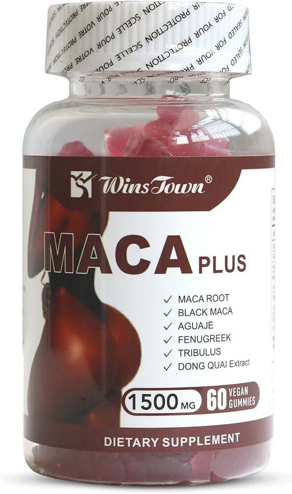 Wins town maca plus gummies for biggerand rounder hips