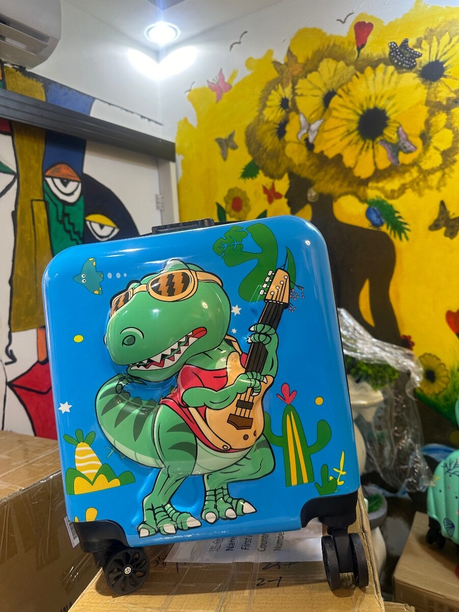 Valise rigolote dinosaure enfant