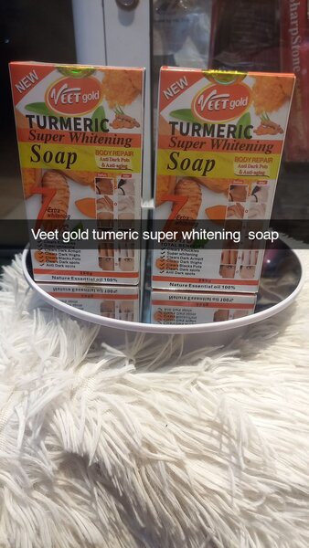 Veet gold turmeric super whitening soap