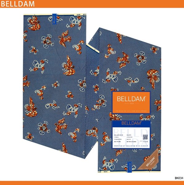 Tissu wax africain BELLDAM