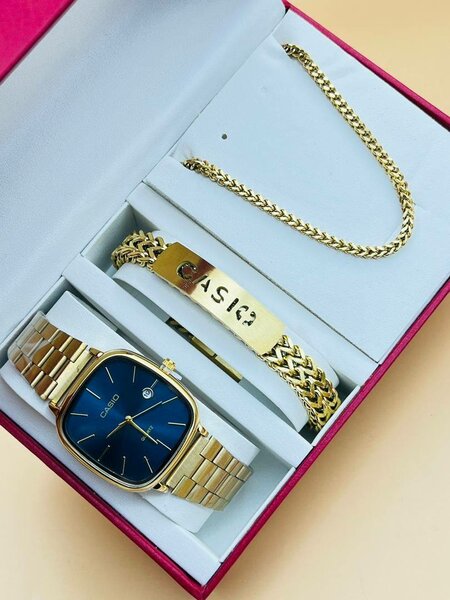 Men's Quality Casio Accessories set+ Chocolate