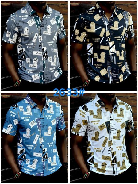 Polo élégant à motifs géométriques