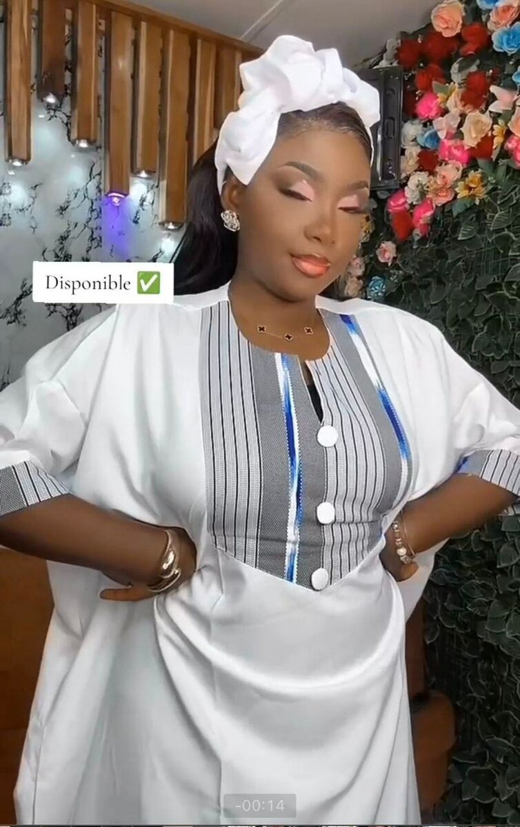 Robe élégante en wax