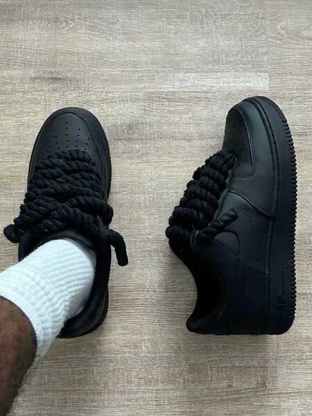 Baskets noirs en cuir élégantes