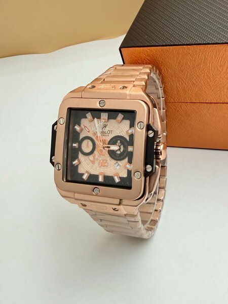 Montre en acier inoxydable luxueuse