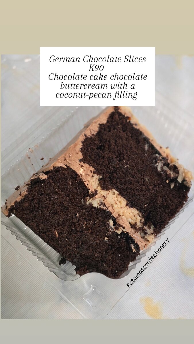 German chocolate cake