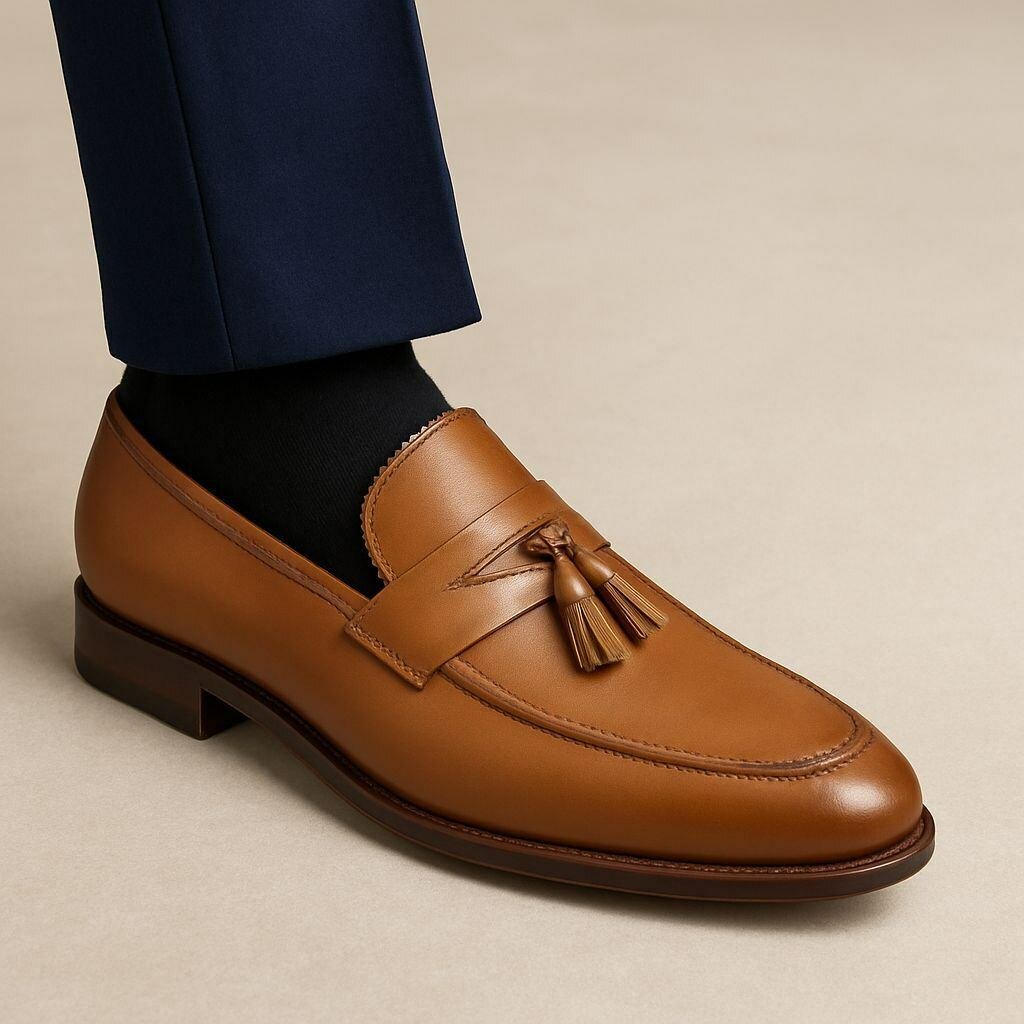 Mocassins en cuir élégant