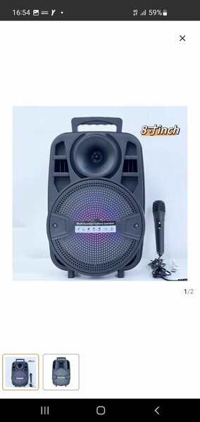 Enceinte Bluetooth portable 8 pouces