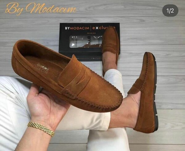 Mocassins en cuir tendance