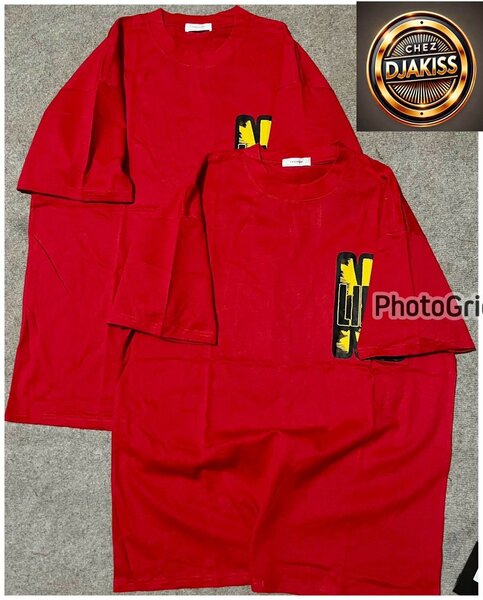 T-shirts rouges unisexes