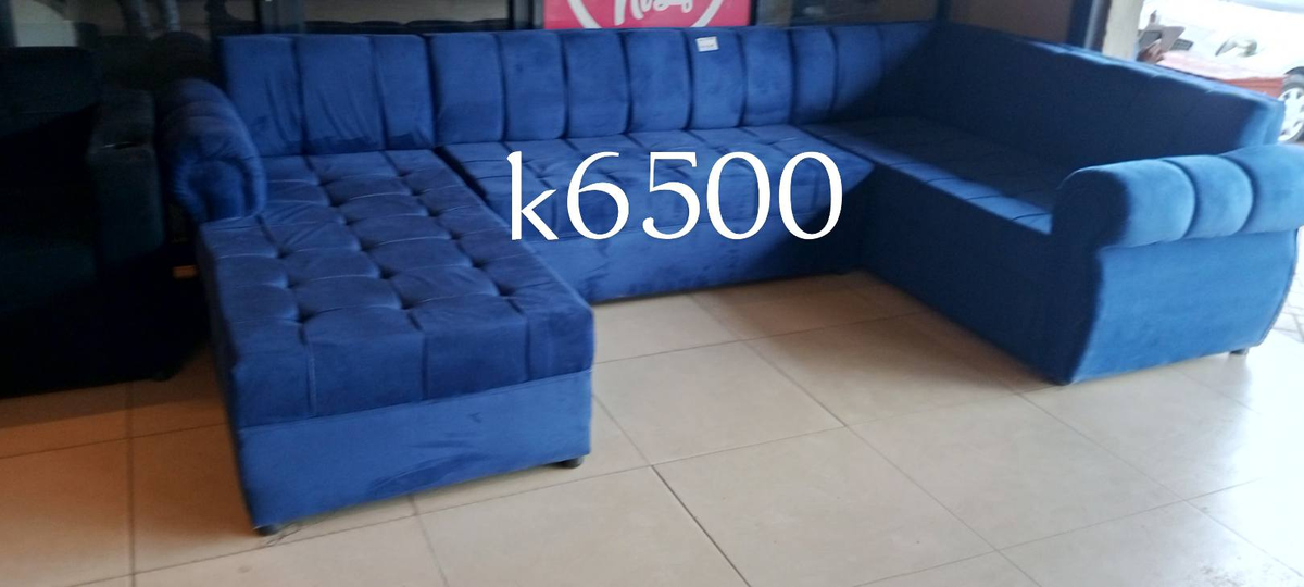 Big blue sofa