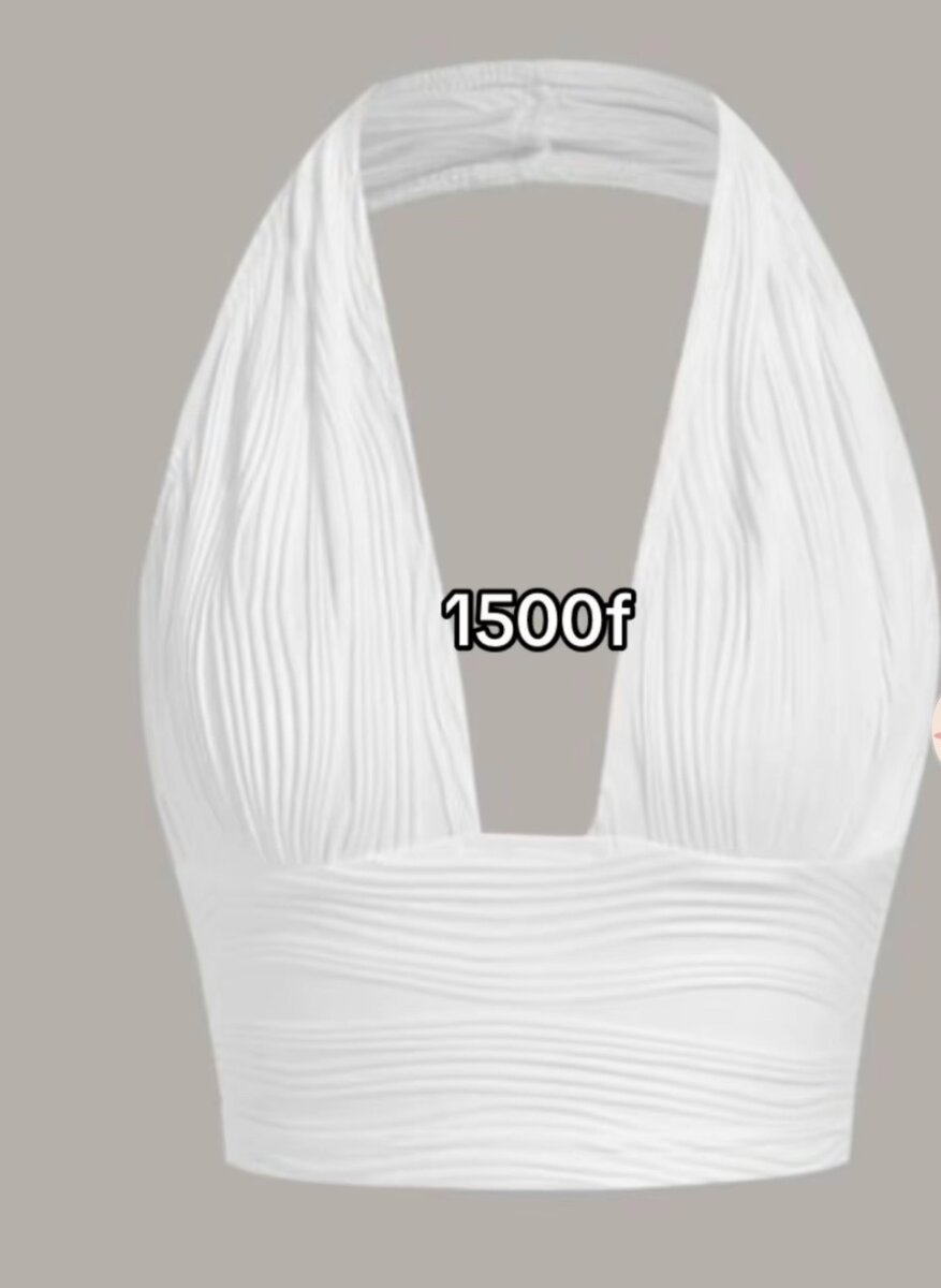 Top court à col plongeant